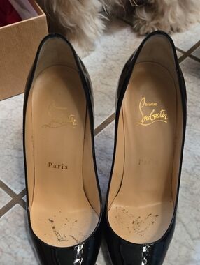 Christian Louboutin Black Patent Leather Classic Pumps